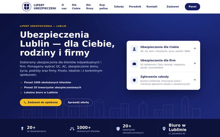 Screenshot of lipertubezpieczenia.pl