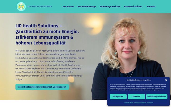 Screenshot of liphealthsolutions.de
