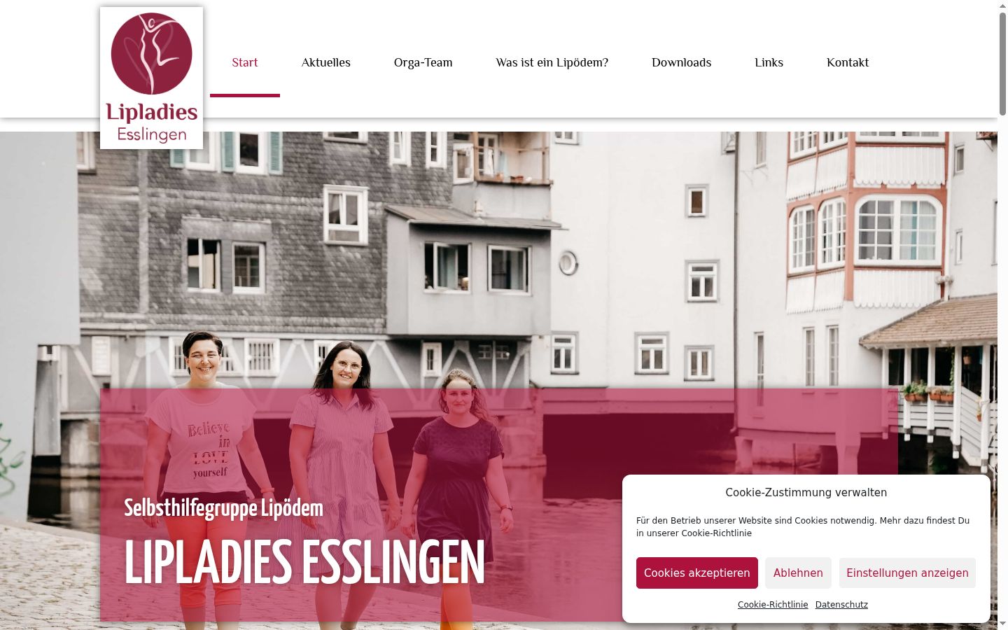 Screenshot des Einwilligungsbanners vor jeglicher Interaktion