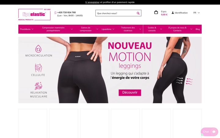 Capture d'écran de lipoelastic.fr