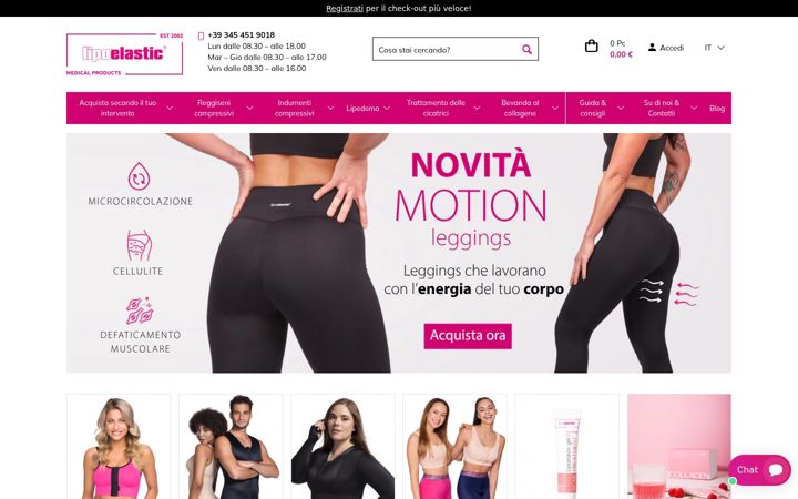 Screenshot του lipoelastic.it