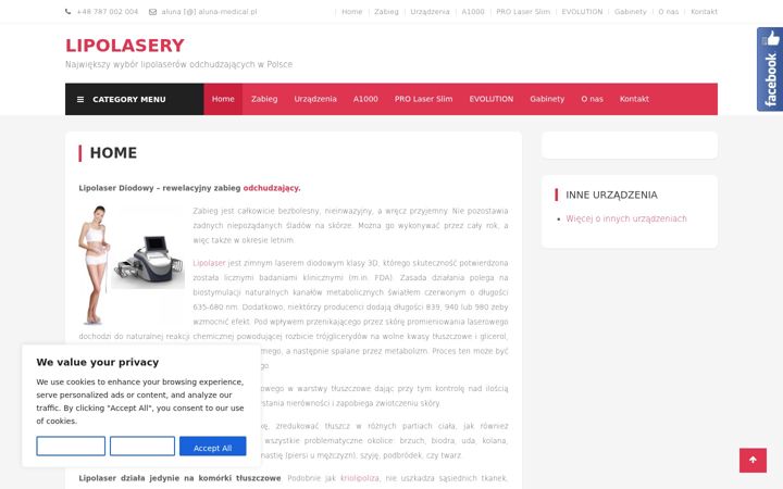 Screenshot of lipolaser.pl