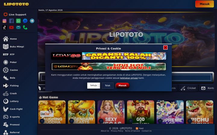 Screenshot of lipototo.it.com