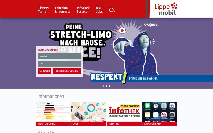 Screenshot of lippemobil.de