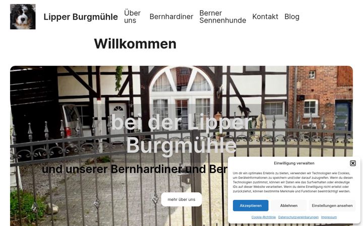 Screenshot of lipper-burgmuehle.de