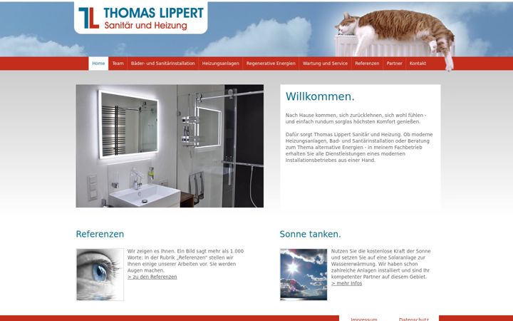 Screenshot of lippert-heizung.de