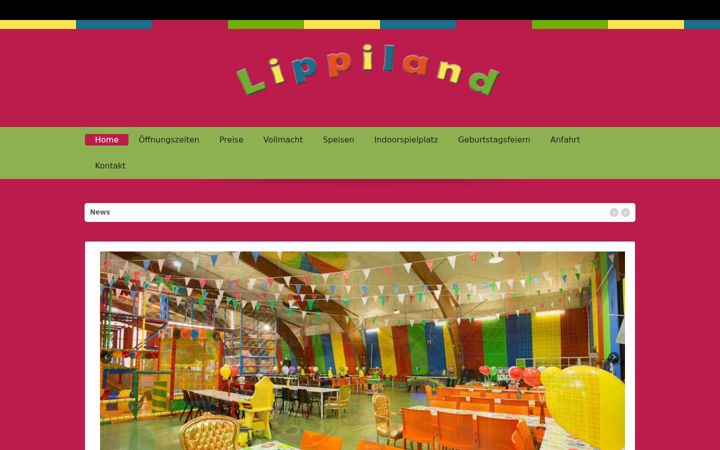Screenshot of lippiland.de