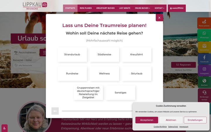 Screenshot of lippkau.de