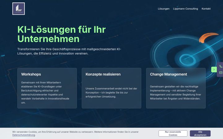 Screenshot of lippmann-consulting.de