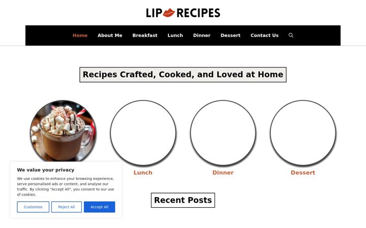 Screenshot of liprecipes.com