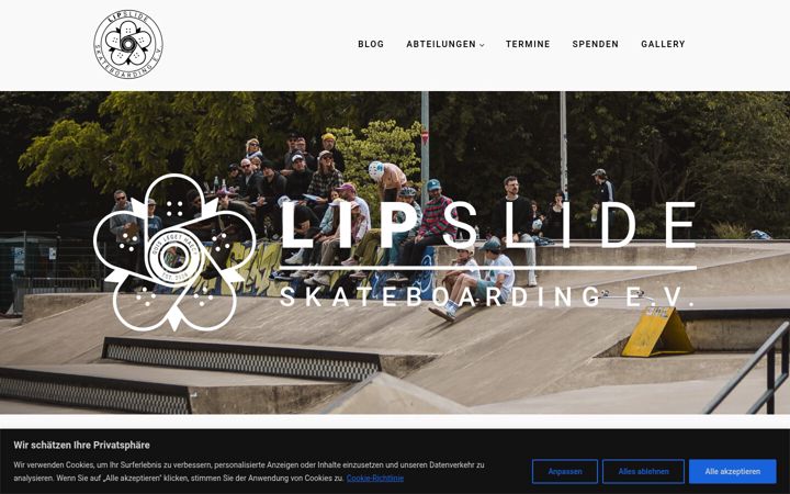 Screenshot of lipslide.de