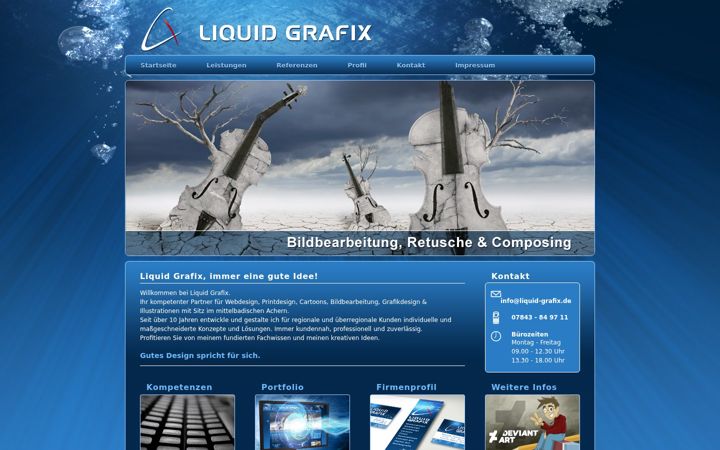 Screenshot of liquid-grafix.de