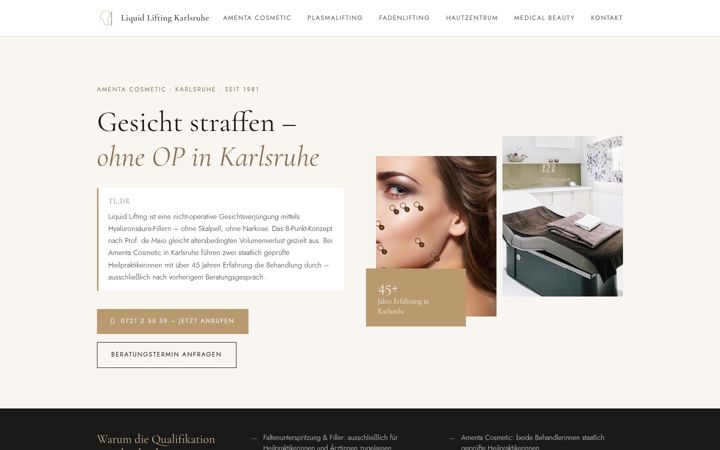 Screenshot of liquid-lifting.eu