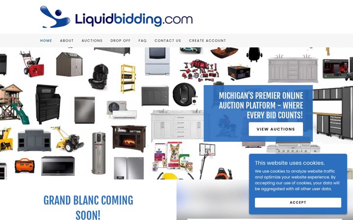Screenshot of liquidbidding.com
