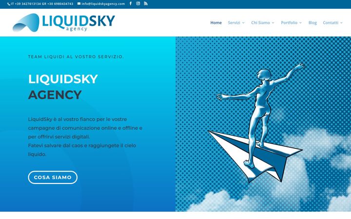 Screenshot of liquidskyagency.com