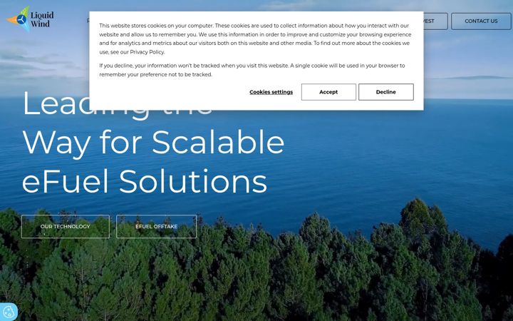 Screenshot of liquidwind.com