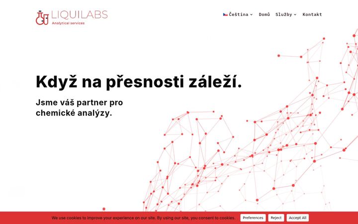 Screenshot di liquilabs.cz