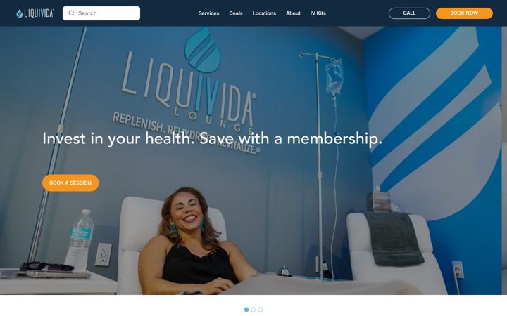 Screenshot of liquivida.com