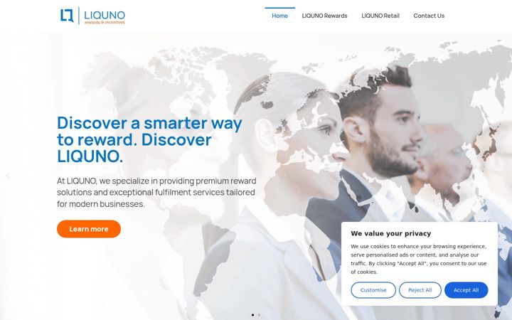 Screenshot of liquno.com