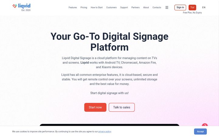 Screenshot of liqvid.io