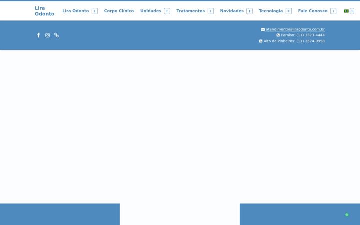 Screenshot of liraodonto.com.br