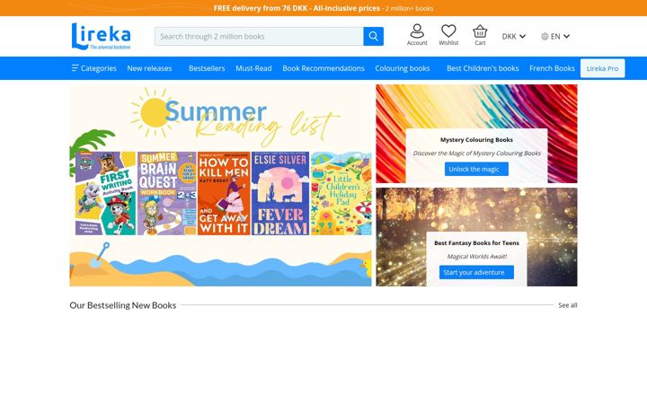 Screenshot of lireka.com