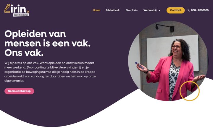 Screenshot of lirin.nl