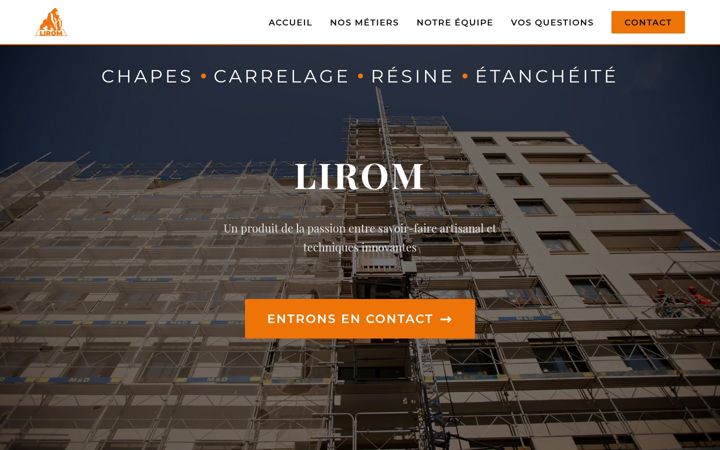 Screenshot of lirom.ch