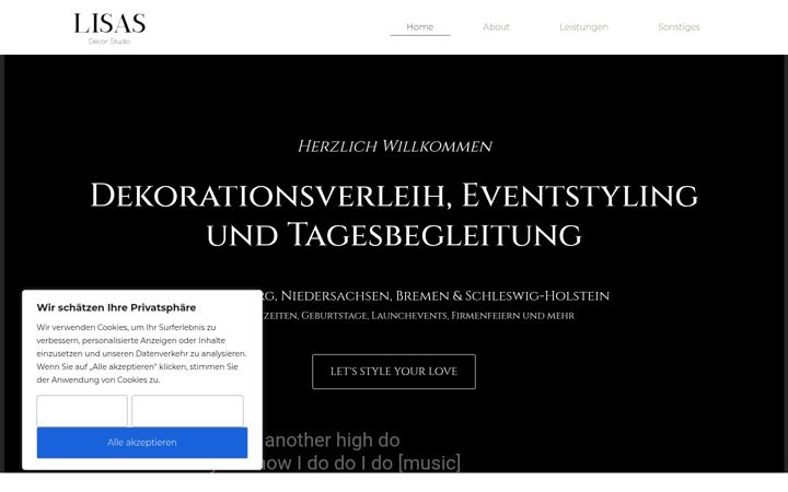 Screenshot of lisa-hochzeit.de