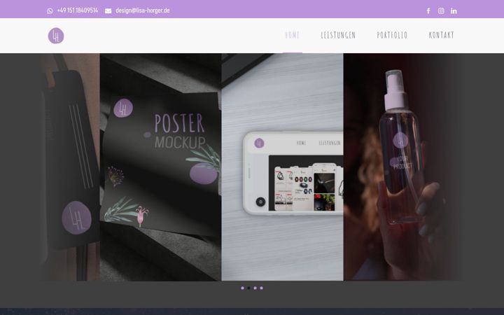 Screenshot of lisa-horger.de