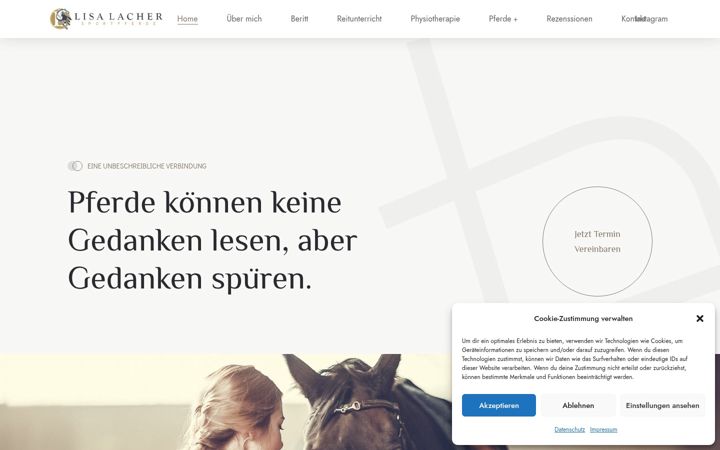 Screenshot of lisa-lacher.de