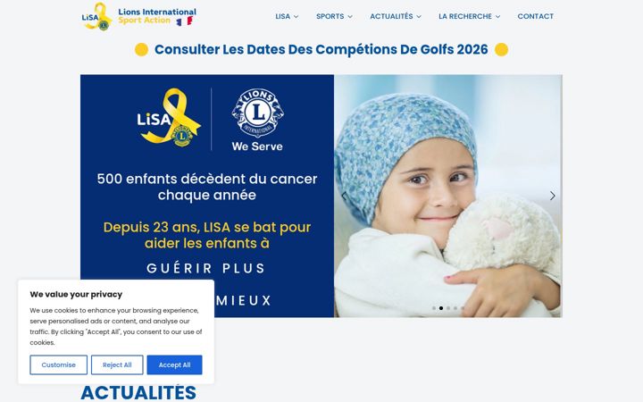 Screenshot of lisa-lions.com