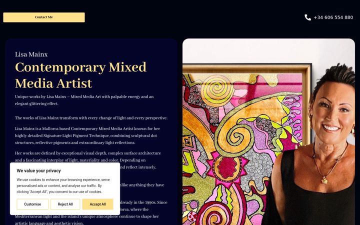 Screenshot of lisa-mainx.com