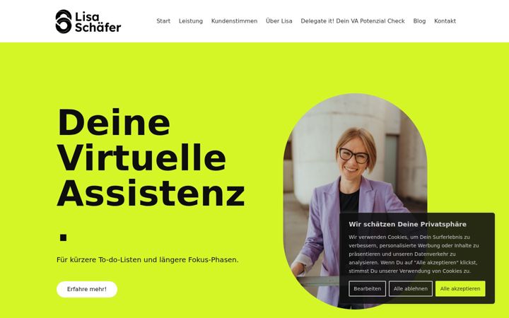 Screenshot of lisa-schaefer.de