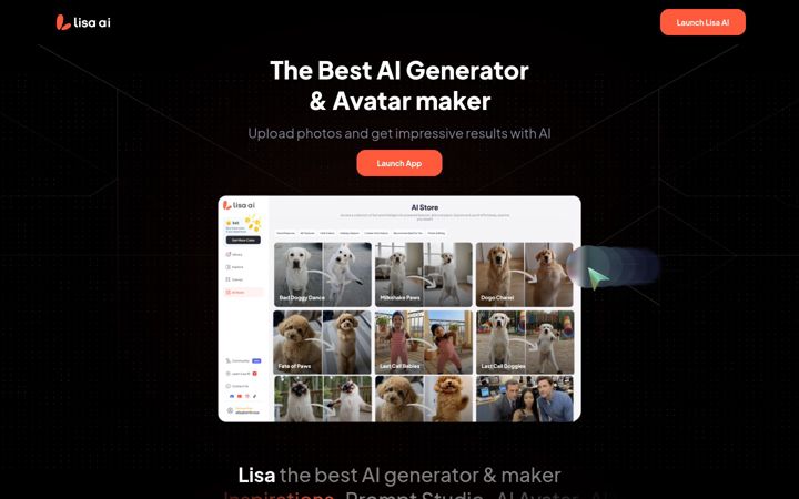Screenshot of lisaai.app