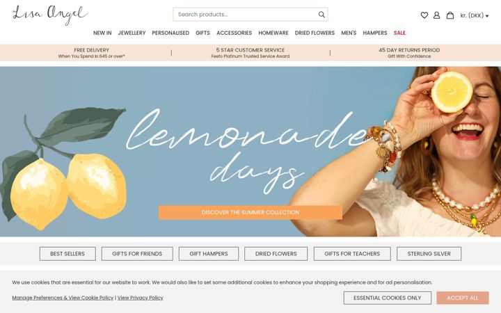 Screenshot of lisaangel.co.uk