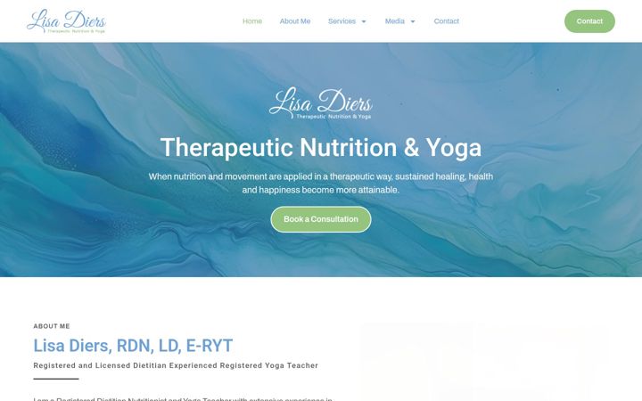 Screenshot of lisadiers.com
