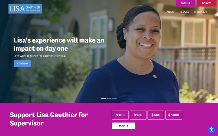 Screenshot of lisagauthier.com