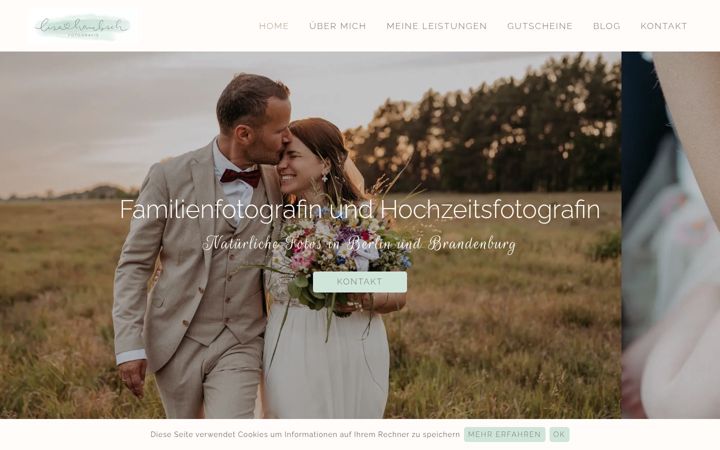 Screenshot of lisahambsch-fotografie.de