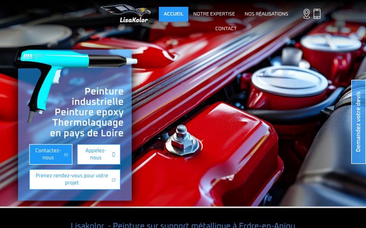 Screenshot of lisakolor.fr