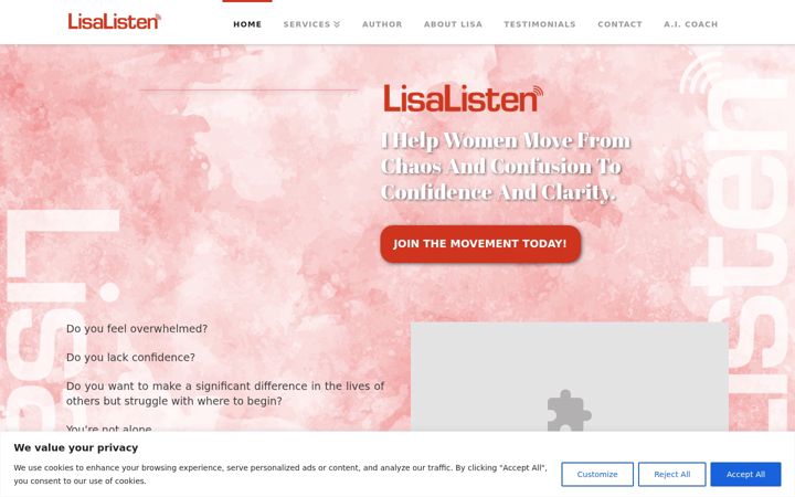 Screenshot of lisalisten.com