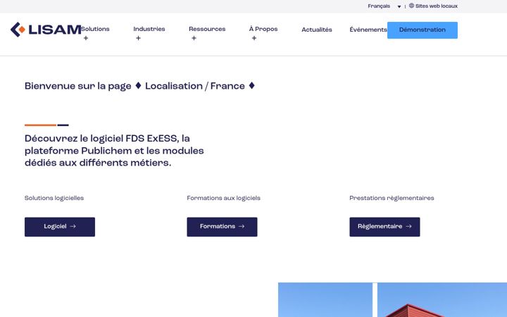 Screenshot of lisam-telegis.fr