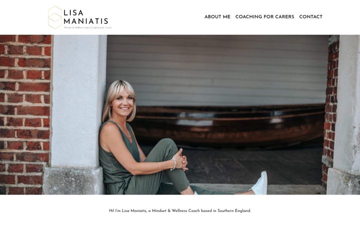 Screenshot of lisamaniatis.com
