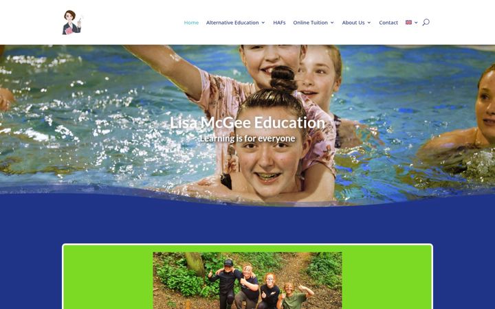 Screenshot of lisamcgeeeducation.co.uk