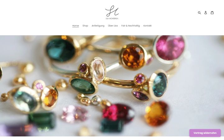 Screenshot of lisamontbrun.com