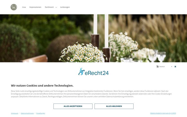 Screenshot of lisamonzel.de