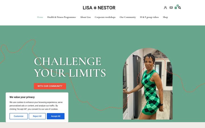 Screenshot of lisanestor.com