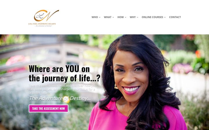Screenshot of lisanielinspiringhearts.com