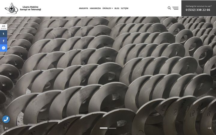 Screenshot of lisansmakine.com