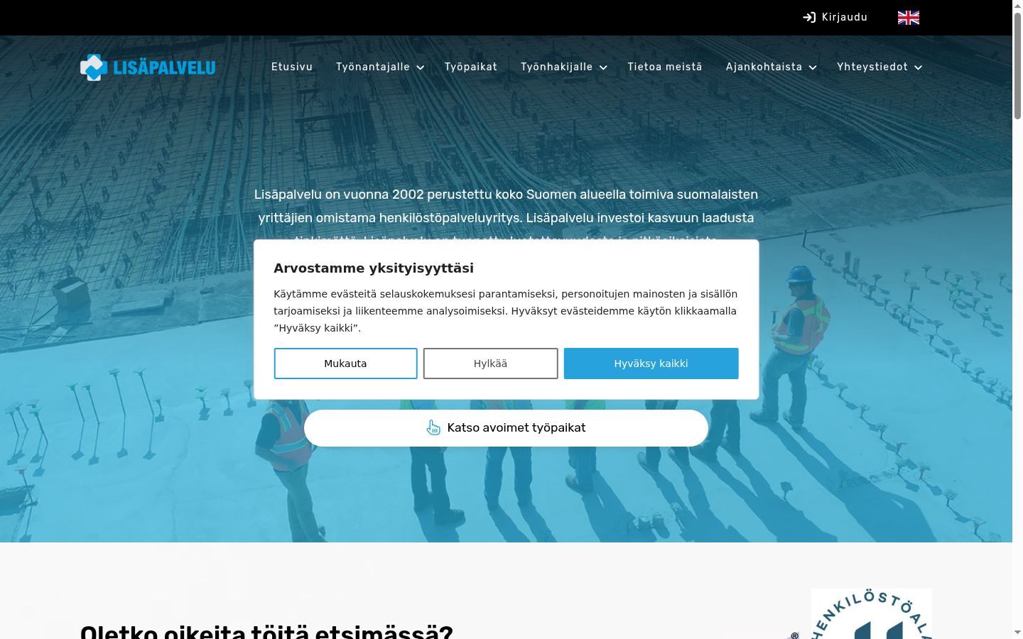 Snímek obrazovky baneru souhlasu zobrazeného před jakoukoli interakcí